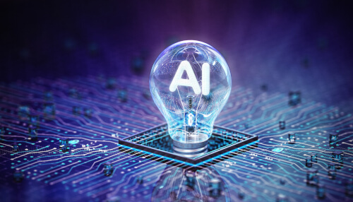 AI in a light blub