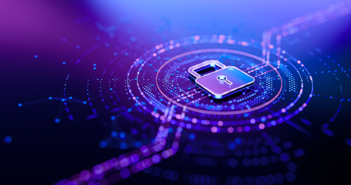 Graphic of digital padlock