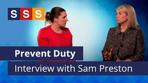 poster frame for the interview with Sam Preston on Prevent Duty